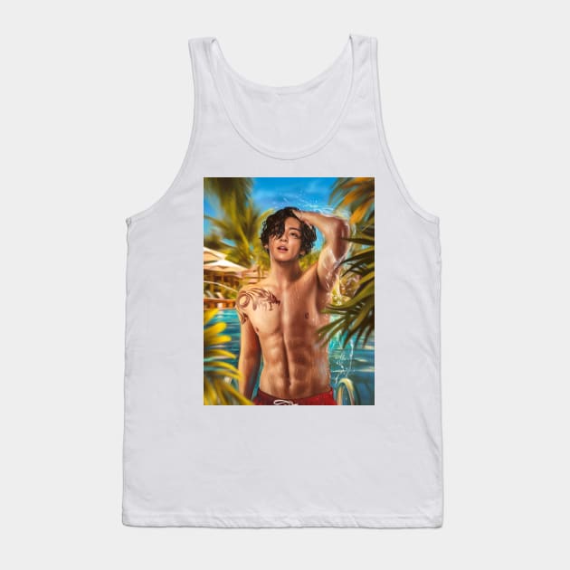 Jungkook Tank Top by EllenDrawings